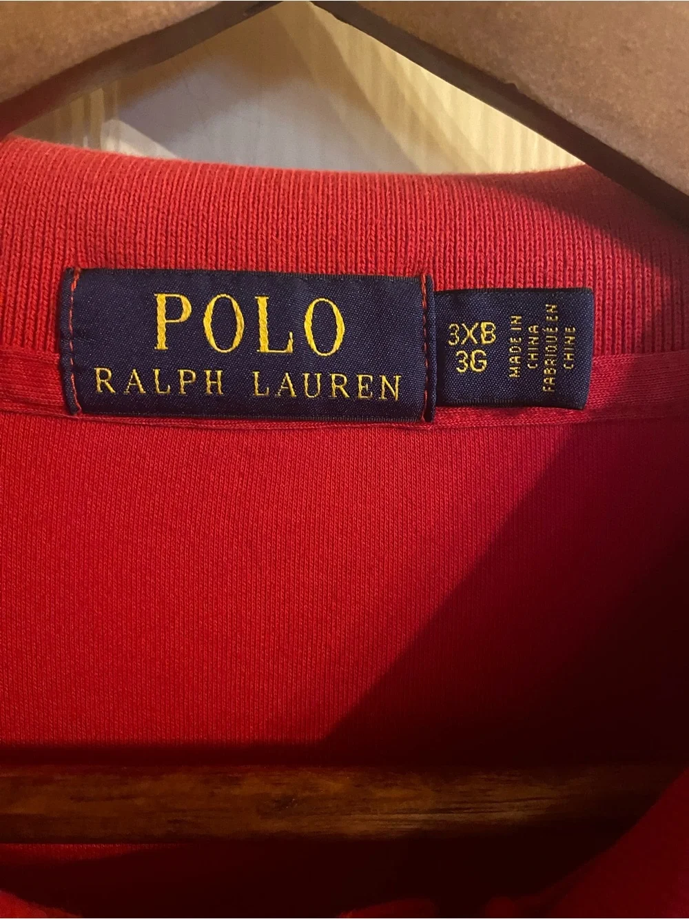 Ralph Lauren Red Men's Polo Shirt with Embroidered Logo 3X